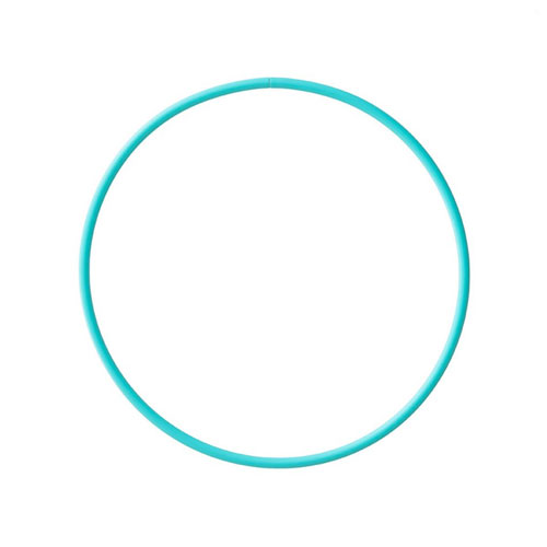 hula hoop isolation turquoise