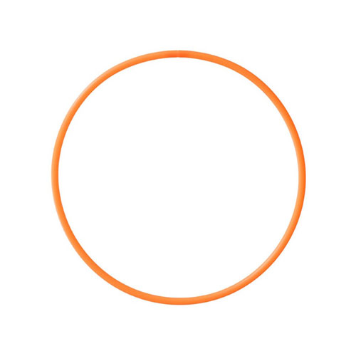 hula hoop isolation orange